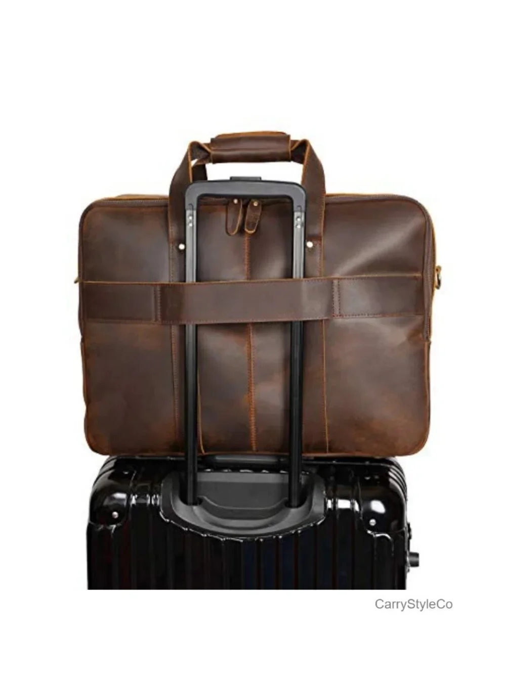 Full Grain Leather Laptop Briefcase 17.3